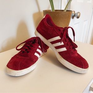 Adidas Neo Courtset Sneaker - Maroon Suede, Size 6